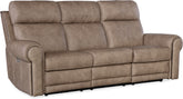 Hooker Furniture Living Room Duncan Power Sofa w/Power Headrest & Lumbar